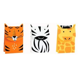 Animal Safari Party Treat Bag Kit for 3