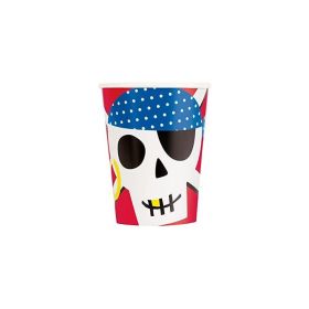 Ahoy Pirate Party Cups 270ml, pk8