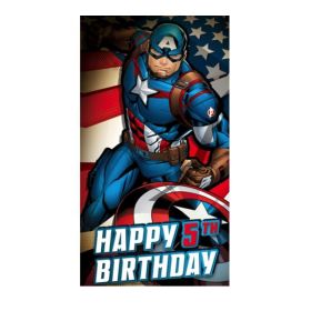 Capitan America 5th Birthday Card