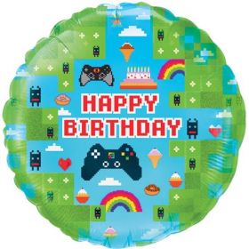 Game On Birthday Foil Balloon 18"
