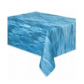 Ocean Waves Pattern Plastic Tablecover 1.37m x 2.13m