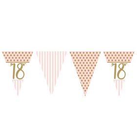 Pink Chic 18th Birthday Bunting 3.7m