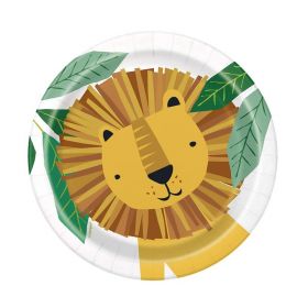 Animal Safari Party Plates 18cm, pk8