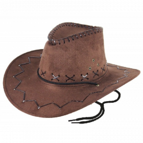 Deluxe Adult Brown Cowboy Hat