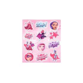 Super Girls Hero Stickers Sheet