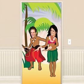 Photo Fun Hawaiian Door Party Poster