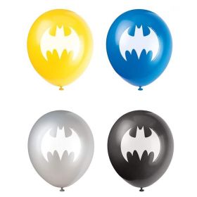 Batman Party Latex Balloons 12", pk8