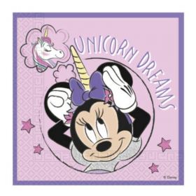20 Minnie Unicorn Dreams Party Napkins