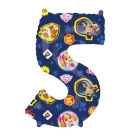 Paw Patrol Number 5 Foil Balloon 26"