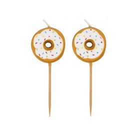 Donut Pick Candles, pk6