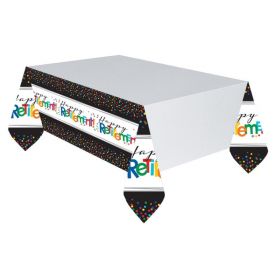 Retirement Party Tablecover 1.37m x 2.59m