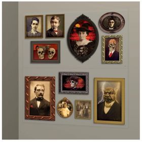 Halloween Gothic Mansion Portraits Wall Decoration