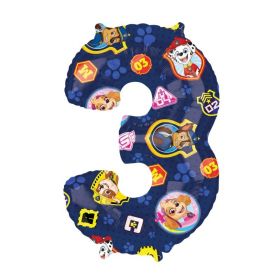 Paw Patrol Number 3 Foil Balloon 26"