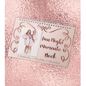 Rose Gold Hen Night Memento Book