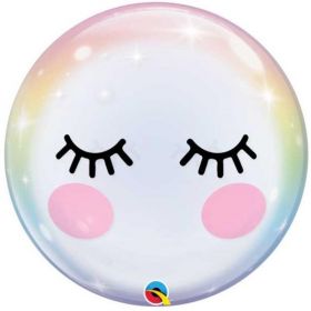 Eyelashes Bubble Balloon 22"