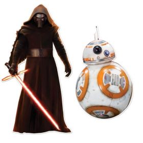 Star Wars Cut-Out Figures, Kylo Ren & R2-D2