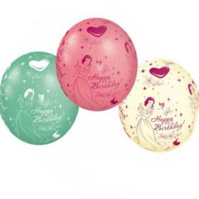 Disney Princess All Over Print Latex Balloons