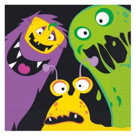 16 Silly Halloween Monsters Napkins