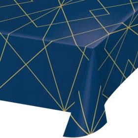 Navy & Gold Geode Party Tablecover 1.37m x 2.6m