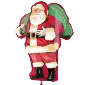 Christmas Santa SuperShape Foil Balloon 34"