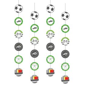 Football Party String Paper Decorations 1.3m
