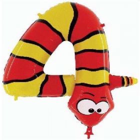 Age 4 Snake Supershape Balloon 40"