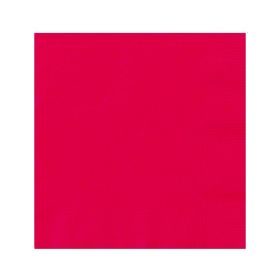 Red Beverage Napkins 25cm x 25cm, pk20