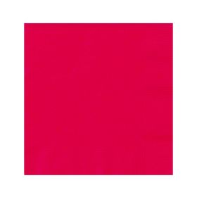 Red Beverage Napkins 25cm x 25cm, pk20