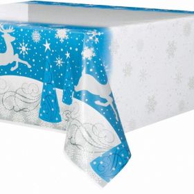 Snowflakes Christmas Party Tablecover