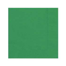 20 Festive Green Beverage Napkins