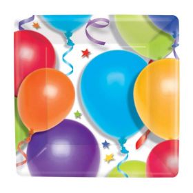 8 Balloons & Stars Party Plates