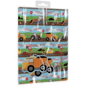 Construction Gift Wrap & Gift Tags
