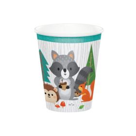 8 Wild Woodland Animals Cups