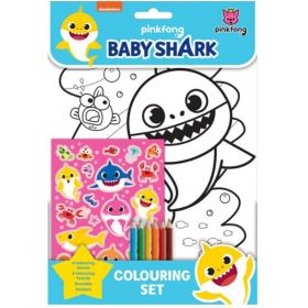 Baby Shark Colouring Set