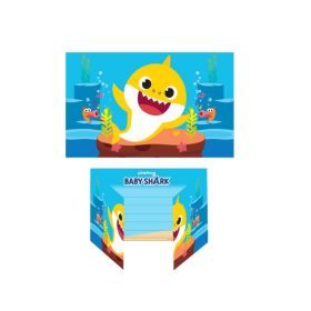 Baby Shark Party Invitations, pk8