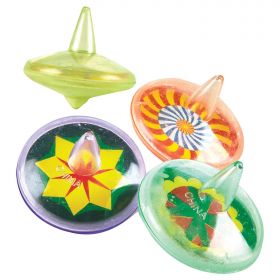 clear spin tops