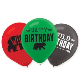 Little Lumberjack Latex Balloons 11", pk6