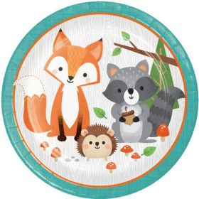 8 Wild Woodland Animals Dinner Plates