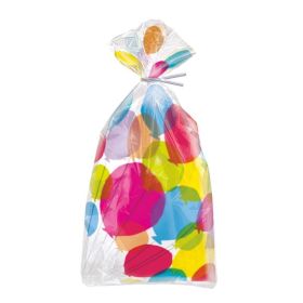 Balloons & Rainbow Birthday Cello Bags, pk20