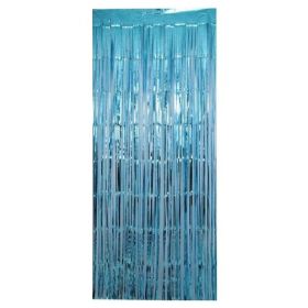 Light Blue Foil Curtain