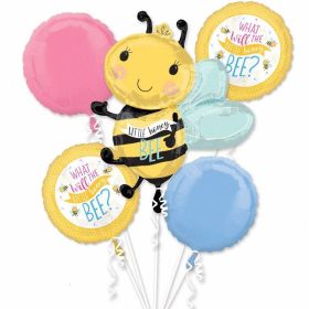 What Will It Bee? Foil Balloon Bouquet, pk5