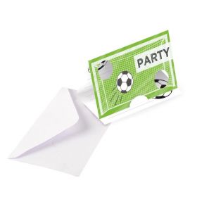 Kicker Party Invitations, pk8