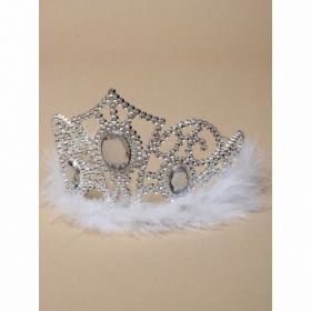 Inca Silver Fairy Tiara with Centre Crystal Stone