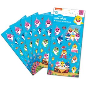 Baby Shark Party Bag Stickers, pk6