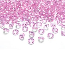 Pink Diamond Confetti 12mm,  pk100