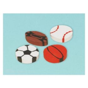 Sports Erasers, pk12