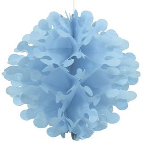 Pastel Blue Flutter Tissue Paper Ball 30cm