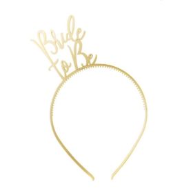Gold Bride to Be Party Headband