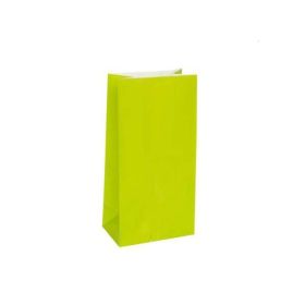 Lime Green Paper Party Bags