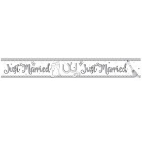 Just Married Foil Banner 2.75m